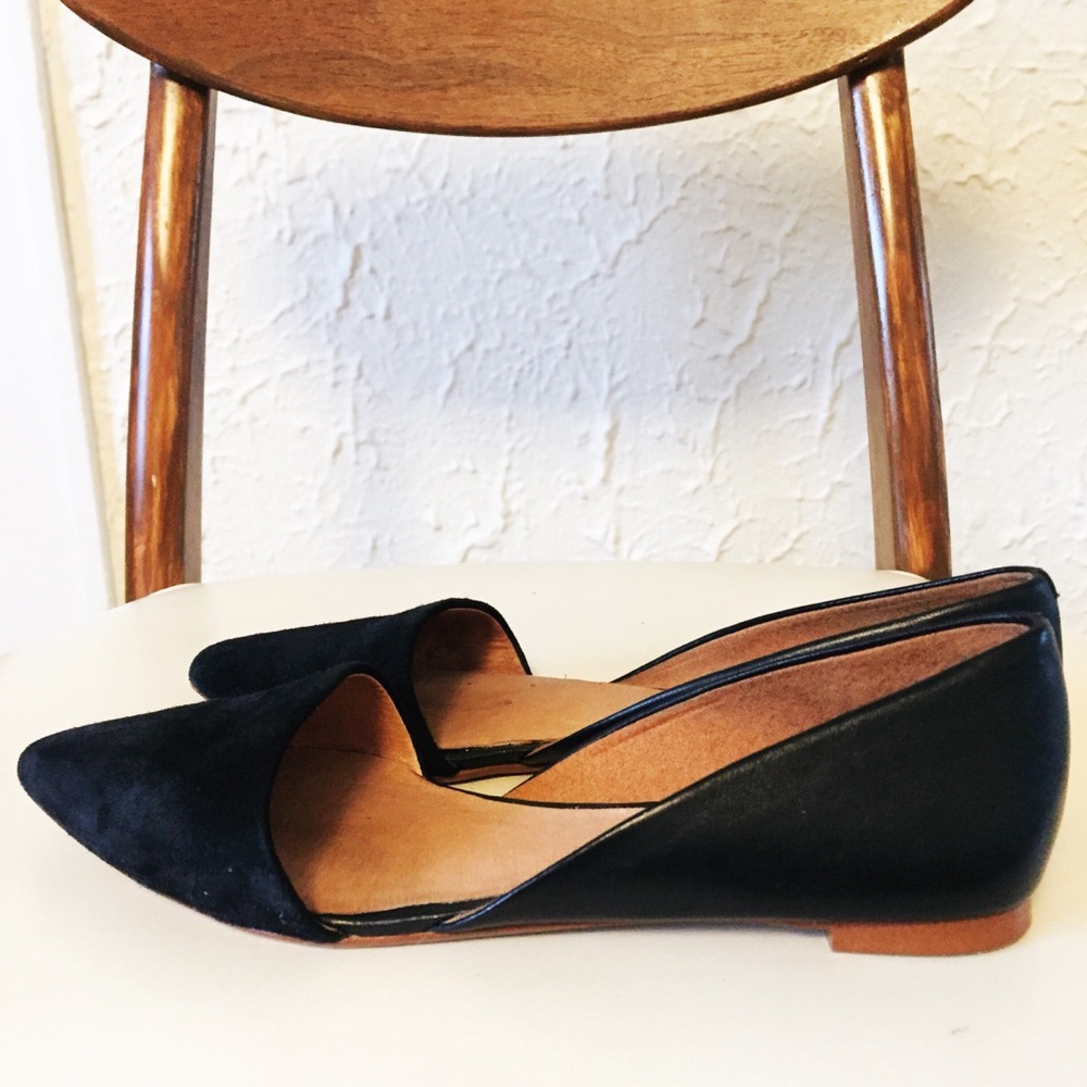 Madewell d’orsay flats suede and leather, size 5.5